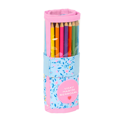 Product Κασετίνα Vicky Mart?n Berrocal Para?so Μπλε Ροζ 7 x 20 x 7 cm 27 Τεμάχια base image