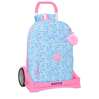 Product Σχολική Τσάντα με Ρόδες Vicky Mart?n Berrocal Para?so Μπλε Ροζ 30 x 46 x 14 cm base image