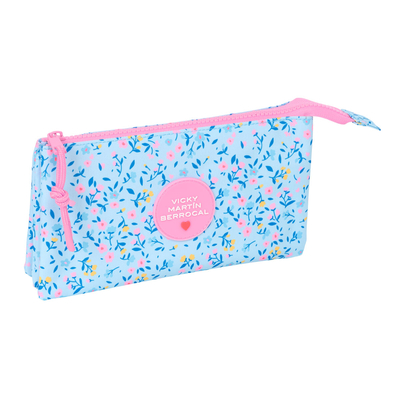 Product Τριπλή Κασετίνα Vicky Mart?n Berrocal Para?so Ροζ Ανοιχτό Μπλε 22 x 12 x 3 cm base image