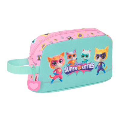 Product Κασετίνα SuperKitties Ροζ Τυρκουάζ 21,5 x 12 x 6,5 cm base image