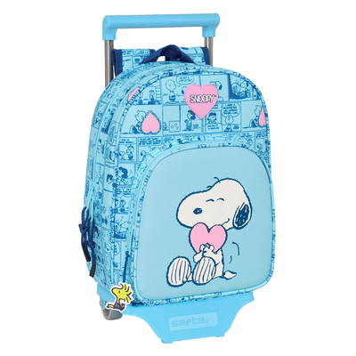 Product Σχολική Τσάντα με Ρόδες Snoopy Love Μπλε 26 x 11 x 67 cm 26 x 34 x 11 cm base image