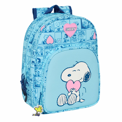 Product Σχολική Τσάντα Snoopy Love Ανοιχτό Μπλε 26 x 34 x 11 cm base image