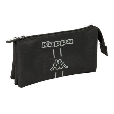 Product Τριπλή Κασετίνα Kappa Dark Μαύρο 22 x 12 x 3 cm base image
