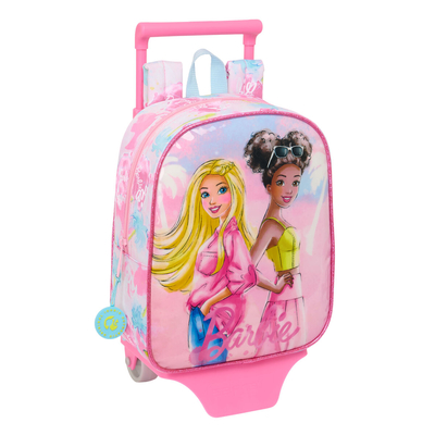 Product Σχολική Τσάντα με Ρόδες Barbie Painterly Ροζ Sky μπλε 22 x 27 x 10 cm base image