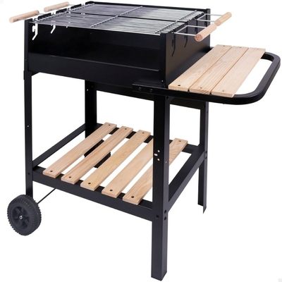 Product Μπάρμπεκιου με Ρόδες Aktive Εμαγιέ μέταλλο 100,5 x 88,5 x 40 cm Μαύρο base image