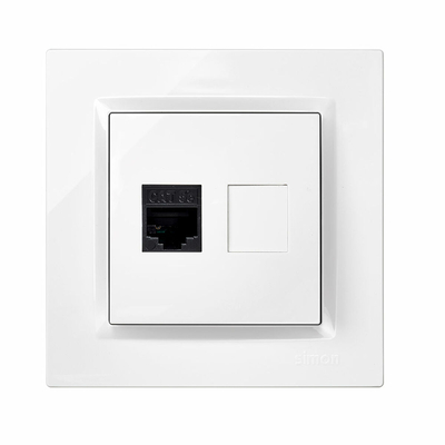 Product Υποδοχή Δικτύου Simon Λευκό RJ45 base image