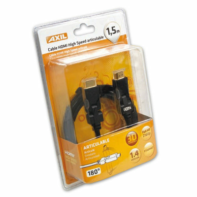 Product Καλώδιο HDMI Axil 1,5 m Μαύρο Αρσενικό/Αρσενικό base image