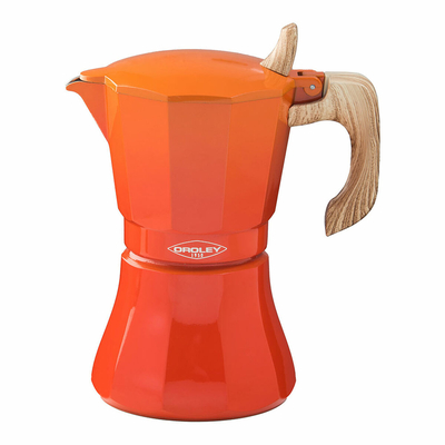 Product Καφετιέρα Espresso Oroley Petra 6 φλιτζάνια Πορτοκαλί Αλουμίνιο base image
