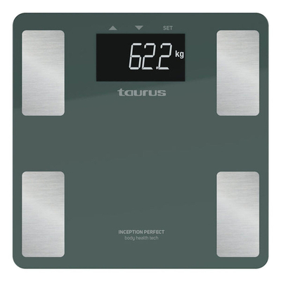 Product Ζυγαριά Μπάνιου Ψηφιακή Taurus INCEPTION PERFE Μπλε Πράσινο 180 kg  base image