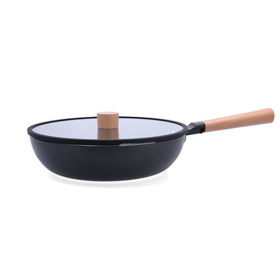 Product Τηγάνι Quid Naturalia Μαύρο Μέταλλο 28 cm Με καπάκι Σούπες base image