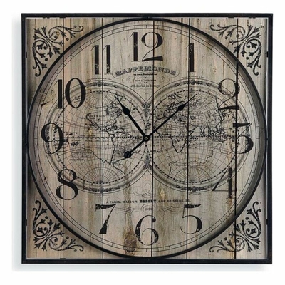 Product Ρολόι Τοίχου Versa Ξύλο (59,5 x 5,5 x 59,5 cm) base image