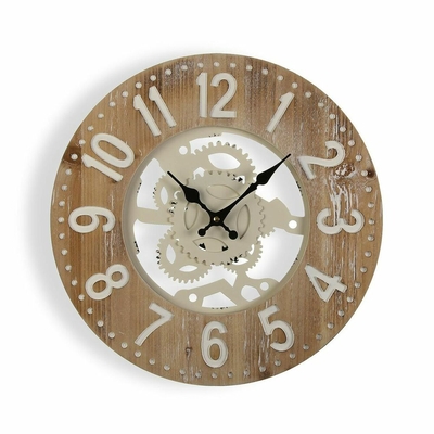 Product Ρολόι Τοίχου Versa 40 x 4,5 x 40 cm Μέταλλο Ξύλο MDF base image