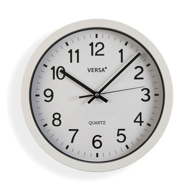 Product Ρολόι Τοίχου Versa Λευκό Πλαστική ύλη Χαλαζίας 4,3 x 30 x 30 cm base image