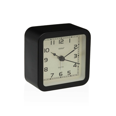 Product Επιτραπέζιο Ρολόι Versa Alvo Μαύρο 4,5 x 8,5 x 8,5 cm base image