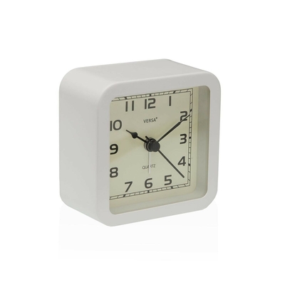 Product Επιτραπέζιο Ρολόι Versa Alvo Λευκό 4,5 x 8,5 x 8,5 cm base image