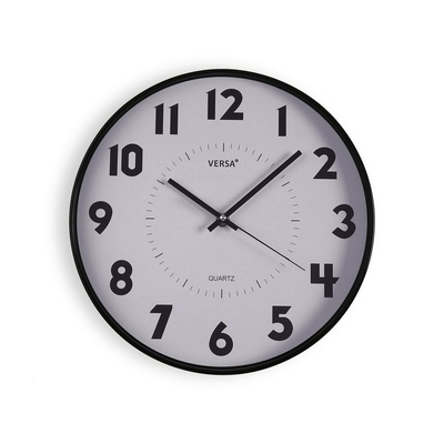 Product Ρολόι Τοίχου Versa Λευκό 4 x 30 x 30 cm base image