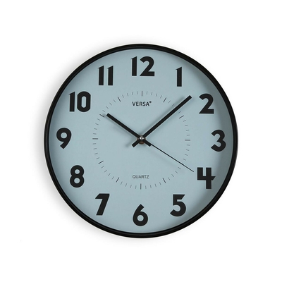Product Ρολόι Τοίχου Versa Μπλε 4 x 30 x 30 cm base image