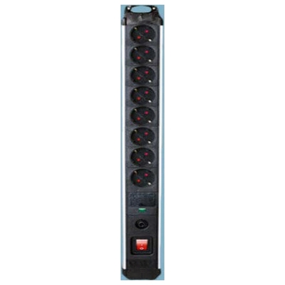 Product Πολύπριζο Silver Electronics 8 Θέσεων με Διακόπτη 49648 3680W Μαύρο base image