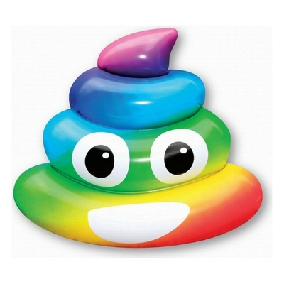Product Φουσκωτό Στρώμα Rainbow Poo (107 x 121 x 26 cm) base image
