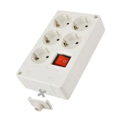 Product Πολύπριζο Solera 5 Θέσεων με Διακόπτη 8105il 3500 W 16 A base image