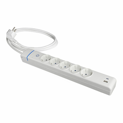 Product Πολύπριζο για Πρίζες 5 Θέσεων με Διακόπτη Solera 51ilac USB 250 V 16 A (1,5 m) base image