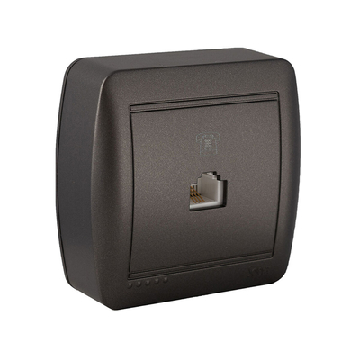 Product Πρίζα Τηλεφώνου και ADSL Solera Mural Γραφίτης RJ11 base image