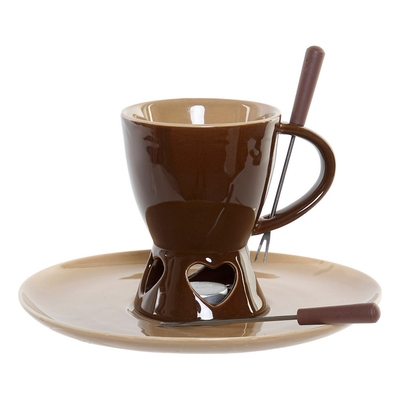 Product Συσκευη για φοντι σοκολατασ DKD Home Decor Ανοξείδωτο ατσάλι Πορσελάνη base image