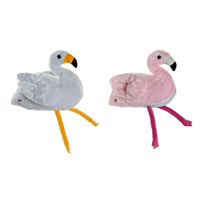 Product Αρκουδάκι DKD Home Decor Λευκό Ροζ Παιδικά Ροζ φλαμίνγκο 34 x 25 x 27 cm (x2) base image