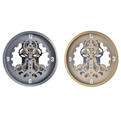 Product Ρολόι Τοίχου DKD Home Decor Χρυσό Ασημί Κρυστάλλινο 50 x 8 x 50 cm base image
