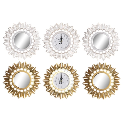 Product Ρολόι Τοίχου DKD Home Decor Καθρέφτης PP (25 x 2,5 x 25 cm) (x2) base image
