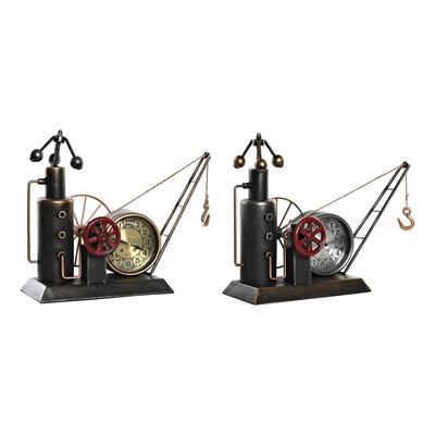 Product Επιτραπέζιο Ρολόι DKD Home Decor Χρυσό Ασημί Vintage 40,5 x 15 x 32,5 cm (x2) base image