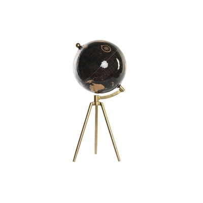 Product Υδρόγειος Σφαίρα DKD Home Decor Μαύρο Χρυσό Μέταλλο 20 x 20 x 47 cm base image
