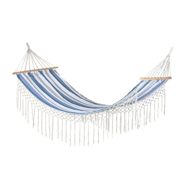 Product Αιώρα DKD Home Decor Ρίγες Μπλε Λευκό (200 x 100 x 5 cm) base image