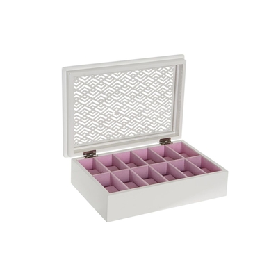 Product Κουτί για Ρολόι DKD Home Decor Λευκό Ανοιχτό Ροζ Ξύλο (12 Μονάδες) base image