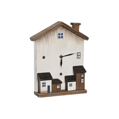 Product Ρολόι DKD Home Decor Λευκό Σπίτια (26 x 7 x 31 cm) base image