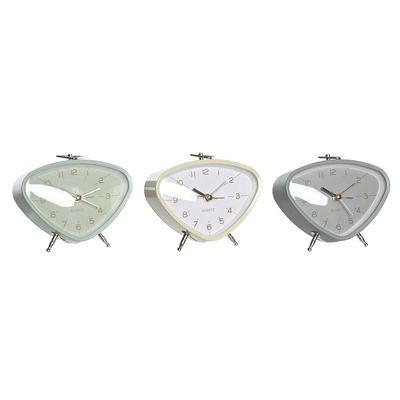 Product Ξυπνητήρι DKD Home Decor 11,5 x 4 x 10 cm Μέταλλο PVC Vintage (3 Τεμάχια) base image