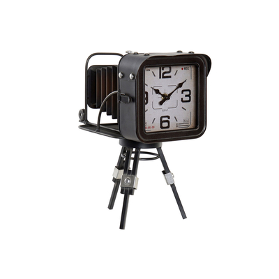 Product Ρολόι Bordklokke Home ESPRIT Μέταλλο Κρυστάλλινο Ξύλο MDF Vintage 17 x 26 x 32,5 cm base image