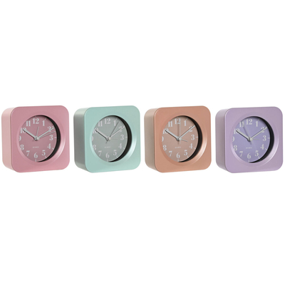 Product Επιτραπέζιο Ρολόι Home Esprit Πράσινο Ροζ Κοράλι Λιλά 11 x 4,7 x 11 cm(Τυχαία επιλογή χρώματος) base image