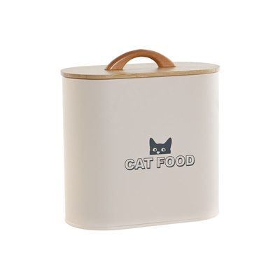 Product Κουτί τροφίμων για κατοικίδια Home ESPRIT Μπεζ Φυσικό 3,6 L base image