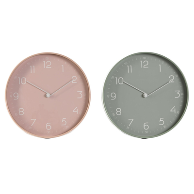 Product Ρολόι Τοίχου Home ESPRIT Μέντα PVC 30 x 4 x 30 cm (x2)  base image