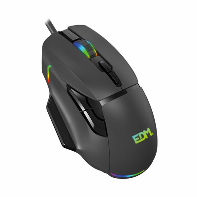 Product Ποντίκι Gaming με LED EDM 07753 for players Μαύρο 7200 dpi base image