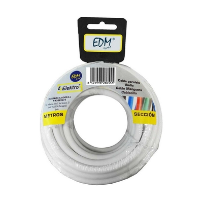 Product Καλώδιο Ηχείων EDM 2 x 1,5 mm Λευκό 20 m base image