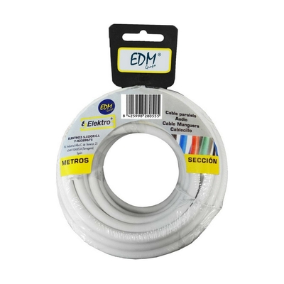 Product Καλώδιο Ηχείων EDM 3 x 1,5 mm Λευκό 15 m base image