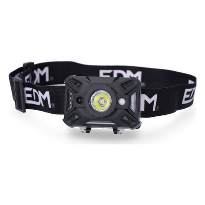 Product Φακός Κεφαλής LED EDM Cob Αισθητήρας Φωτός 7 Λειτουργίες 5 W 200 Lm (3 Μονάδες) base image