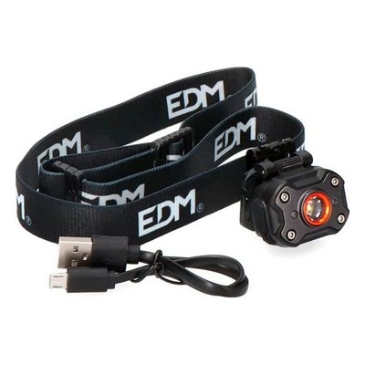 Product Φακός Κεφαλής LED EDM Μαύρο 8 W 400 lm base image
