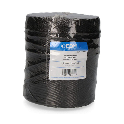 Product Κορδόνι EDM 600/1 Μαύρο Κλωστές Rafia base image