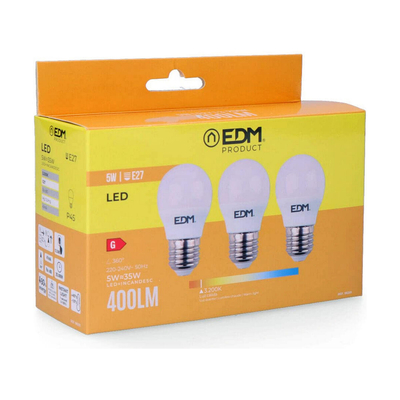 Product Λάμπα LED EDM E27 5 W G (3200 K) base image