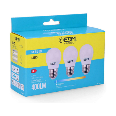 Product Λάμπα LED EDM E27 5 W G 400 lm (6400K) base image