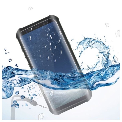 Product Αδιάβροχη Θήκη Samsung Galaxy S8+ KSIX Aqua Case Μαύρο Διαφανές base image