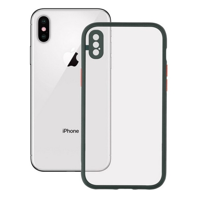 Product Κάλυμμα Κινητού iPhone X/XS KSIX Duo Soft Πράσινο base image